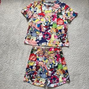 Handmade Multicolored Cartoon Set